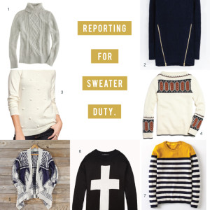 winter wardrobe: sweaters are a girl’s best friend sweater-wish-list
