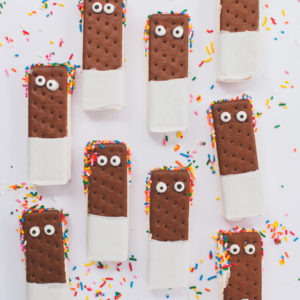 DECORATED STORE BOUGHT ICE CREAM SANDWICHES + A MEAL PLAN dressed up ice cream sandwiches -1879
