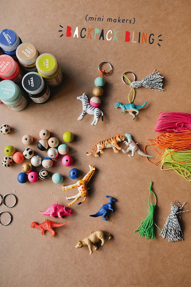 MINI MAKERS: BACKPACK CHARMS - RAE ANN KELLY  Crafts, Kid friendly crafts,  Crafts for kids