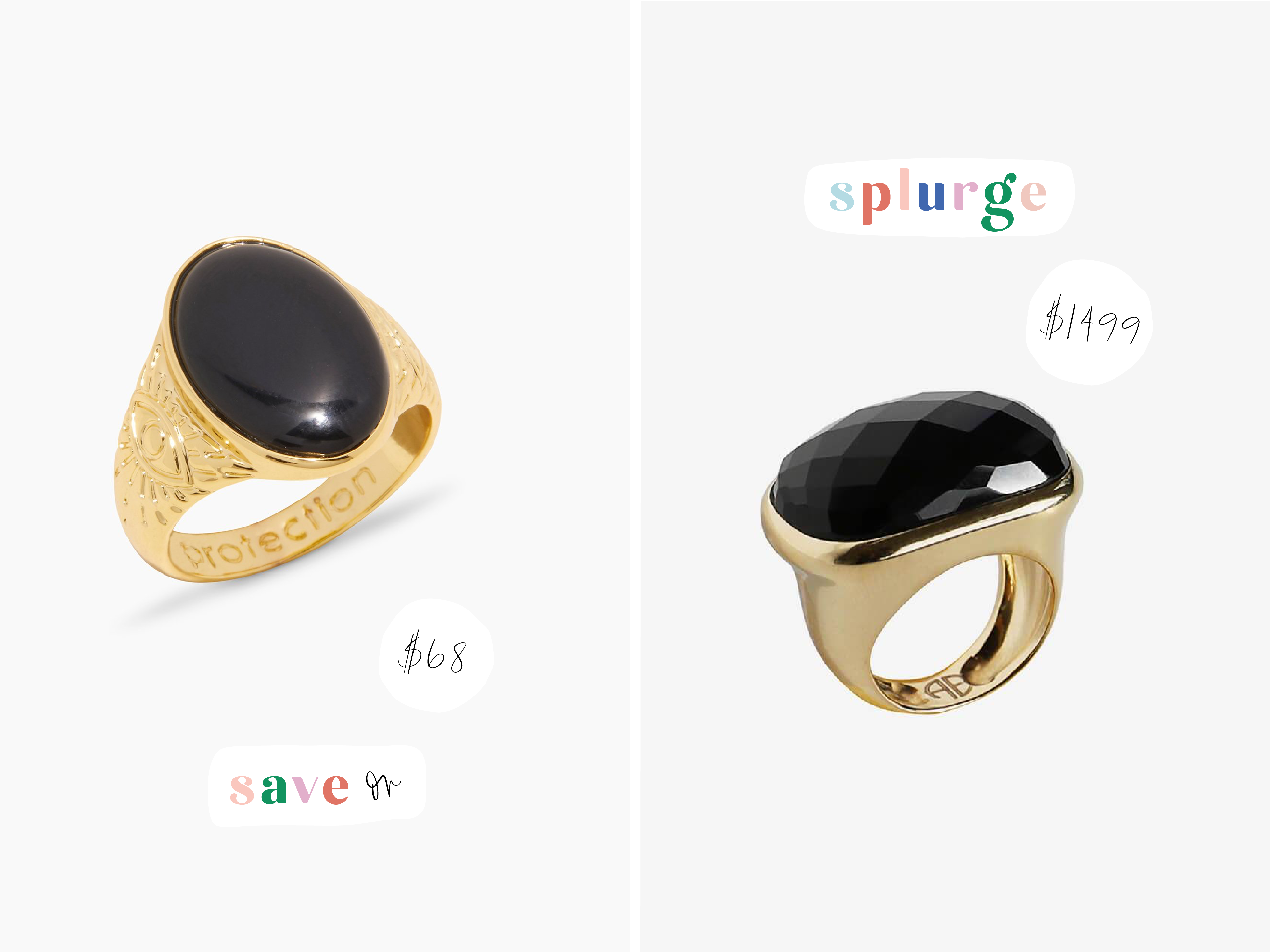 SAVE OR SPLURGE ONYX RING EDITION RAE ANN KELLY