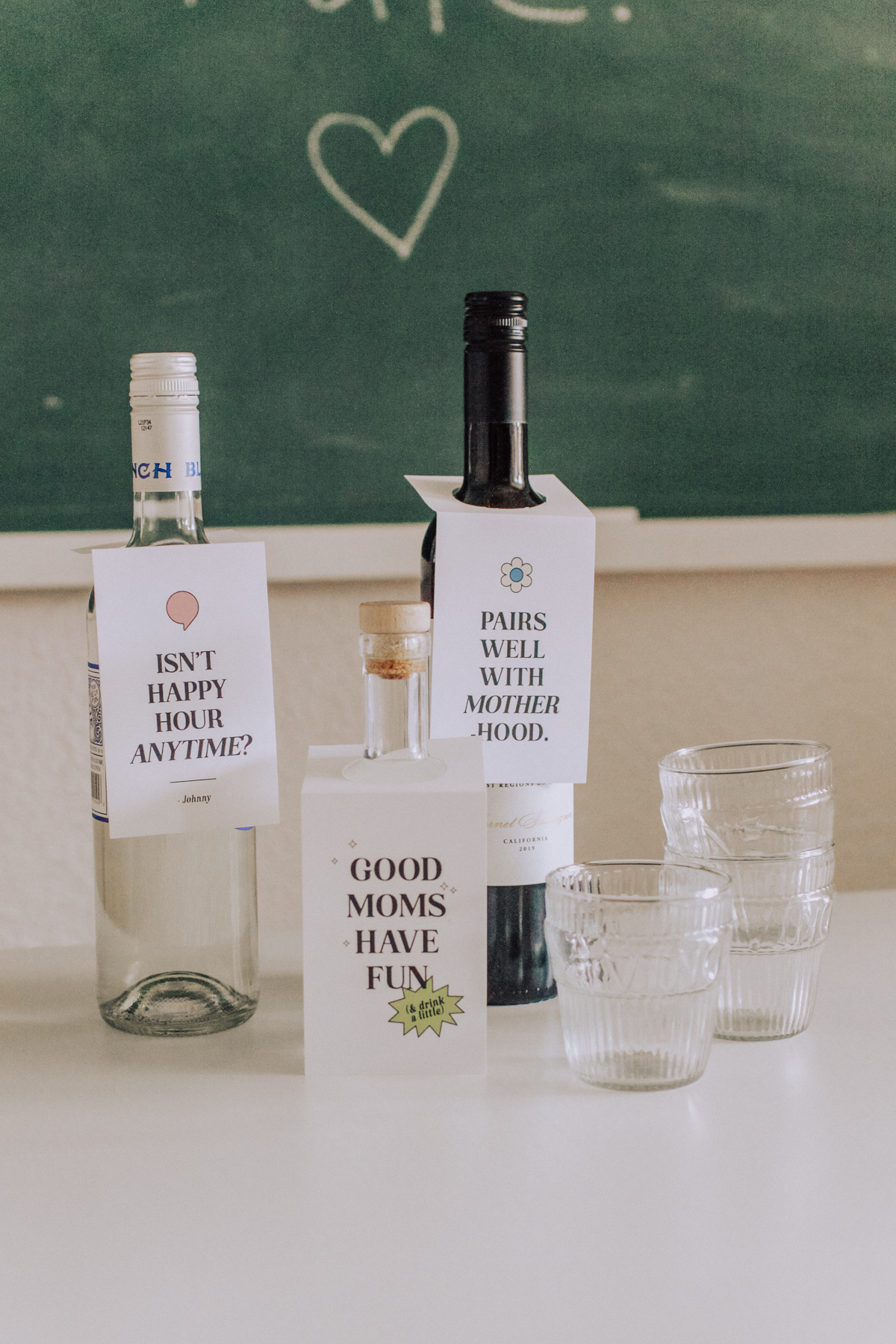 Slogan Wine Tumblers 03/Happy Hour